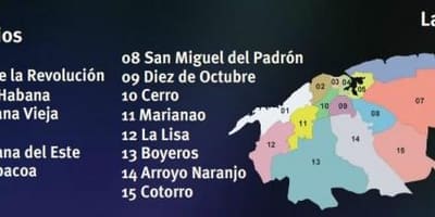 Kart av regla Cuba